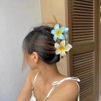 Pinza para el pelo con forma de flor para mujer, accesorio para el cabello, 6 piezas, grande, para pelo grueso, fino, estilo dulce - details 3