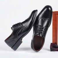 Señal de entrega Zapatos casuales formales de encaje de negocios Zapatos de vestir de cuero genuino hechos a mano para hombres y Oxford - details 2