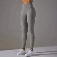 Mujeres sin costuras, leggings deportivos de cintura alta para entrenamiento, correr, fitness, gimnasio, fruncido en el trasero, ropa deportiva - details 11