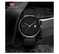 Reloj minimalista ultrafino para hombre, movimiento de cuarzo japonés, resistente al agua, correa de malla de acero inoxidable, reloj de pulsera con fecha - details 0