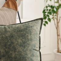 Cojín nórdico suave de tela vaquera estilo INS con funda de almohada con cremallera, funda de cojín cuadrada de 45CM para sofá/cama - details 4