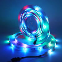 Tira de luces LED RGB de 5M, 10M, WS2811, controlador RF WS2812B de 21 teclas, SMD5050, 18LED/m, direccionable individualmente, luz de píxel a todo Color - details 4