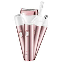 Afeitadora eléctrica 4 en 1 para afeitado de cuerpo completo, afeitadora para mujer, depiladora Facial para cejas, recortadora de nariz, depilación de Bikini indolora - details 0
