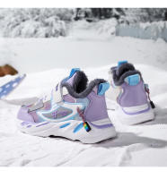 Zapatillas de deporte cálidas de invierno para niños, zapatos antideslizantes de cuero para niñas, zapatos casuales para caminar, zapatos deportivos para correr, zapatos de algodón para niños - details 24