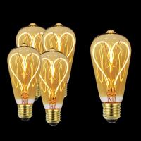 Bombilla LED ST64, G95, G125, 220V, E27, 4W, 8W, regulable, Vintage, filamento en espiral, Blubs, Retro, incandescente, decoración, lámpara, ampolla - details 6