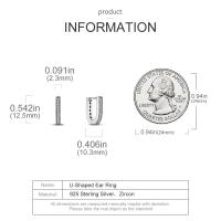Pendientes de aro circulares de Plata de Ley 925 de Color dorado, pendientes dorados aptos para dijes originales, joyería fina Diy para mujeres a la moda - details 33