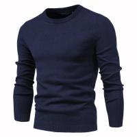 Suéter grueso de cuello redondo para hombre, jersey de punto cansado, tops de otoño e invierno - details 20