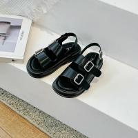 Zapatillas Informales para Niños con Cordón Zapatos de Playa de Cuero con Punta Abierta - details 8