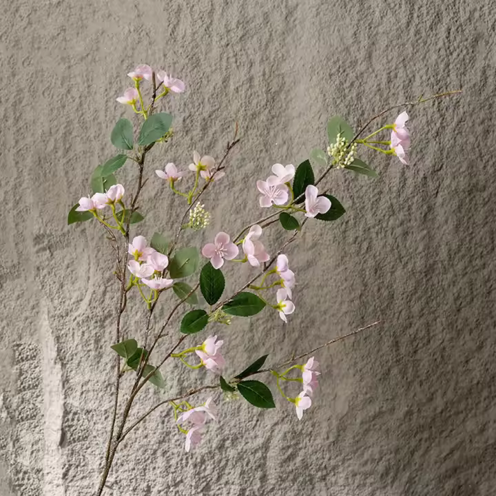Arreglo floral de tacto Real, flor de Lila Artificial, elegante rama de flor de Lila de seda de lujo, flor falsa hecha a mano, decoración de boda - 1