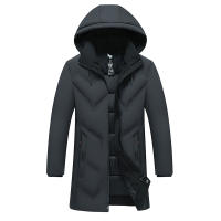 CHAIFENKO Chaqueta de Invierno de Forro de Poliéster Abrigo de Forro Removible Zip de Cierre - details 4