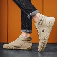 Botas Informales De Motocicleta Para Hombre, Zapatos Impermeables De Alta Calidad, Calzado De Lujo, Invierno, 2023 - details 2