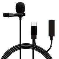 Micrófono Lavalier para teléfono móvil, tarjeta de sonido y vídeo en vivo, grabación de cámara, entrevista, reducción de ruido - details 0