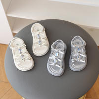 Las niñas sandalias de los niños arco hueco princesa zapatos verano 2025 nuevo versátil medio y grande de los niños ligero playa. - details 13