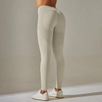 Hamidou-MALLAS DE Yoga sin costuras para mujer, ropa deportiva de entrenamiento, pantalones deportivos de cintura alta - details 23