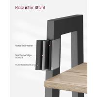 Estantería de 5 Niveles, Librería Industrial, Fácil de Montar, para Salón, Dormitorio, Cocina, Marrón Rústico y Negro LLS45X - details 73