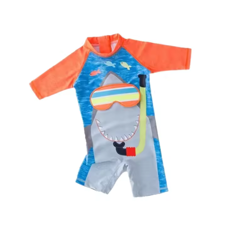 Ropa infantil con gorro Protector solar para bies, niños y niños pequeños - 1