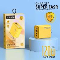 VAORLO-cargador ultrarrápido de 120W, 4 puertos USB C PD, carga rápida USB 3,0 tipo C, cargador de enchufe UE y EE. UU. para Xiaomi iPhone 15 Pro Max - details 2
