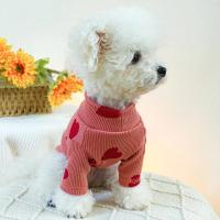 Pijama de Tercera Mano de Cuello Alto para Mascotas Vestidillo de Amor Rosa Delgado para Perros y Gatos Traje de Casa para Tamaños Pequeños y Medianos - details 3