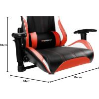Gaming Profesional, reposabrazos ajustables 2D, pistón clase 4, giratoria, mecanismo de mariposa, cojín lumbar y cervical, color negro/blanco/azul - details 31