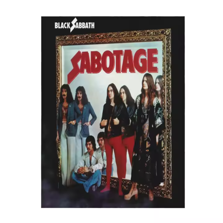 Sabbath-manta de franela de sabotaje para dormitorio, sofá, color negro - 1