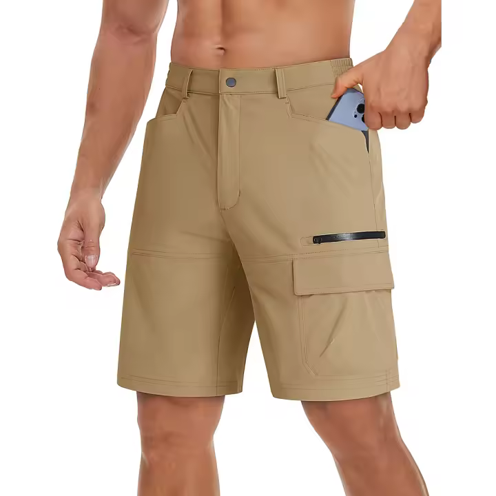 MAGCOMSEN hombres verano bermudas cargo pantalones cortos ligeros de secado rápido - 1