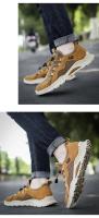 Zapatillas de Moda para Hombres al Aire Libre Zapatos Deportivos Transpirables Antideslizantes de Malla de Verano Calzado Casual de Marrón - details 9