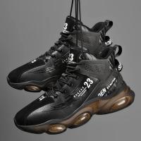 Zapatillas De Correr Para Hombre Suela Antideslizante Transpirable Talla Grande Negro Deporte Al Aire Libre Zapatillas De Malla - details 4