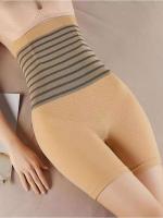 Bragas de cintura alta para mujer, Boxers moldeadores de cuerpo sin costuras de talla grande, pantalón de protección XXL, ropa interior adelgazante - details 3