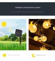 Guirnalda de luces solares para exteriores, 12M, 100 LED, impermeables, 8 modos, para interior y exterior, para jardín, Patio, fiesta - details 13