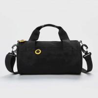 Bolsa de gimnasio cilíndrica de un hombro para mujer, bolso cruzado de nailon de Color sólido, gran capacidad, impermeable, bolsa de almacenamiento para Fitness y Yoga, deportes - details 3