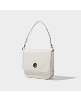 Bolso de mensajero de un hombro, nuevo bolso de axila para mujer, bolso de cuero suave blanco y negro. - details 14