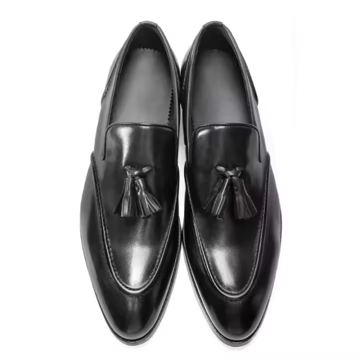 Zapatos náuticos casuales de cuero para hombre con suela de goma suave de nuevo diseñador - 1