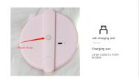 Espejo De Maquillaje Portátil Recargable Con Luz LED Rotativo Redondo Pequeño Y Plegable Para Viajes Espejo De Mano Con Luz USB - details 3