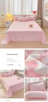 Sábana plana con estampado liso para cama doble, sábanas de lino suaves para el hogar, Individual/Queen/King, 1 unidad - details 7