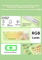 F3198 juego de teclado y ratón inalámbricos sensación mecánica conexión de tres modos teclado RGB juego oficina portátil - details 3