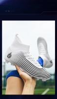 AG uñas largas TF uñas rotas parte superior alta transpirable moda césped zapatos de fútbol - details 2