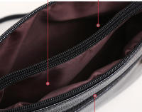 Bolsos Bandolera para Mujeres de Cuero PU Bolsas de Mensajero Femininas con Múltiples Bolsillos Bolsa de Hombro para Damas Forma Cuadrada - details 24