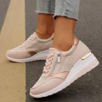 Zapatos deportivos informales para mujer, zapatillas deportivas con cordones a la moda, zapatos para mujer - details 6