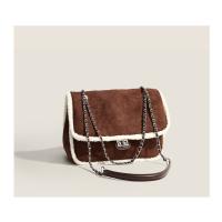 Bolso de lana de invierno, bolso de lana de cordero de otoño e invierno, nuevo bolso bandolera de felpa para mujer, versátil, de gran capacidad para invierno. - details 11