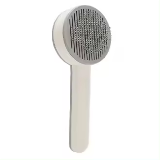 Cepillo de aseo multiusos para gatos, autolimpieza, eliminación de pelo de mascotas, peine de aguja para perros, gatos y mascotas, gris - 1