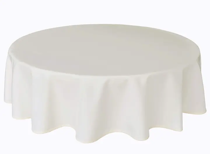 Mantel redondo de tela de calidad, mantel para mesa, 140cm, 55" - 1