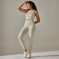 Conjunto de Yoga sin Costuras Conjunto Deportivo de Gimnasio de Tres Piezas - details 19