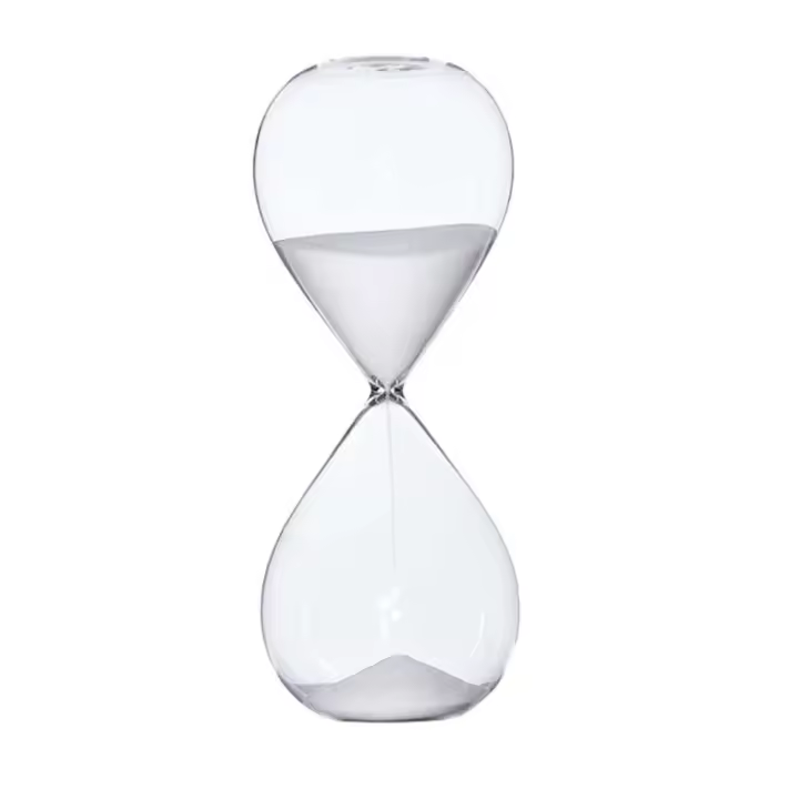 E15D 60 minutos reloj de arena 1 hora temporizadores de arena de vidrio grandes - 1