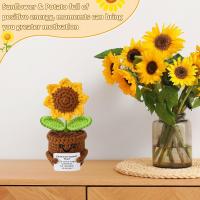 GIRASOL EMOCIONAL EN LANA PREMIUM |   Peluche Terapéutico 14cm con Tarjeta Motivacional - Decoración Hogar/ Oficina + Regalo Original para Familia y Amigos【Italia 2025 nueva venta caliente】 - details 4