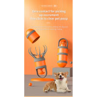 Recogedor de inodoro para mascotas, recogedor portátil de heces de perro, artefacto de heces de pala octal, recoge basura - details 0