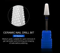 Broca de Cerámica para Uñas KADS Accesorios de Manicura para Eliminación de Piel Muerta Pulido de Superficie de Gel UV Removedor de Acero Inoxidable - details 6