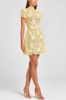 BUNO-Mini vestido de moda para mujer, manga corta con agujeros en las caderas, elegantes vestidos de playa para el verano 2025. - details 4