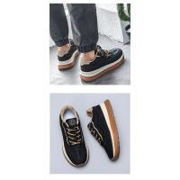 Zapatos De Correr Con Cordones Para Estudiantes 2024 Nuevos Y Cómodos Con Suela Gruesa Y Combinación De Colores Moda Casual Microfibra - details 9