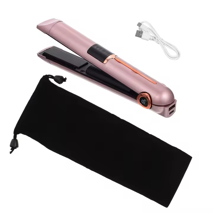 Plancha de pelo inalámbrica, miniplancha de pelo portátil, varita verde multifuncional - 1
