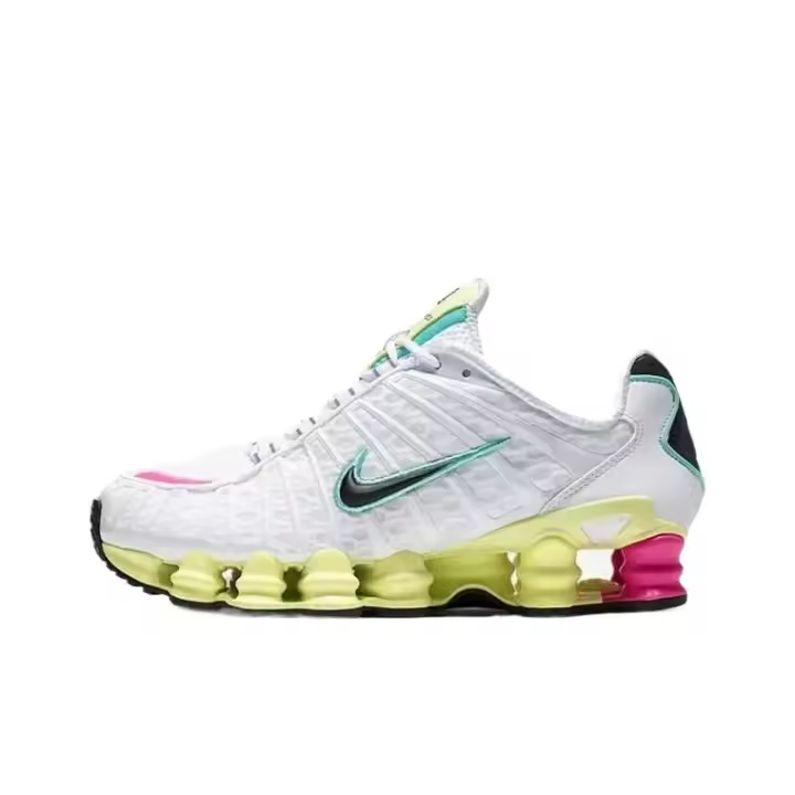 Leten Shox TL Blanco Multicolor Moda Malla Transpirable Columna de aire Hombres Mujeres Zapatos para correr Zapatillas para caminar al aire libre AR3566-102 Zapatos de trabajo - 1